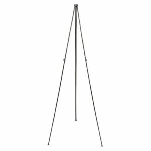 Full Size Instant Easel, 62.38" Maximum Height, Steel, Black
