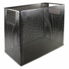 Urban Collection Punched Metal Desktop File, 1 Section, Letter to Legal Size Files, 13" x 5.75" x 10.75", Black - Image 2