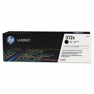 HP 312X, (CF380X) High-Yield Black Original LaserJet Toner Cartridge