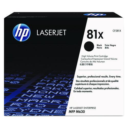 HP 81X, (CF281X) High-Yield Black Original LaserJet Toner Cartridge