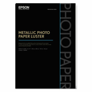 Professional Media Metallic Luster Photo Paper, 5.5 mil, 13 x 19, White, 25/Pack