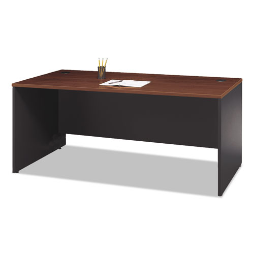 Series C Collection Desk Shell, 71.13" x 29.38" x 29.88", Hansen Cherry/Graphite Gray - Image 2
