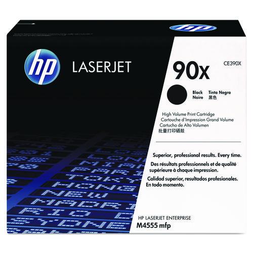 HP 90X, (CE390X) High-Yield Black Original LaserJet Toner Cartridge