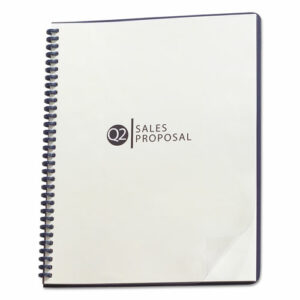 ProClick Pre-Punched Cover, Plastic, Square Corners, 11.75 x 8.5, Clear, 25/Pack