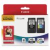5206B005 (PG-240XL/CL-241XL) High-Yield Ink/Paper Combo, Black/Tri-Color