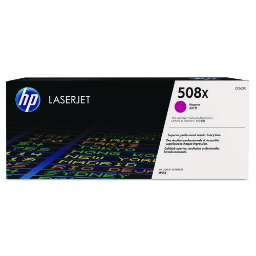 HP 508X, (CF363X) High-Yield Magenta Original LaserJet Toner Cartridge
