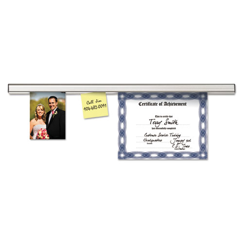 Grip-A-Strip Display Rails, 1.5" x 9", Satin Aluminum - Image 2