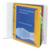 Binder Pocket With Write-On Index Tabs, 9.88 x 11.38, Assorted, 5/Set - Image 3