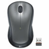M310 Wireless Mouse, 2.4 GHz Frequency/30 ft Wireless Range, Left/Right Hand Use, Silver/Black - Image 2