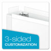 ClearVue Slant-D Ring Binder, 3 Rings, 3" Capacity, 11 x 17, White - Image 3