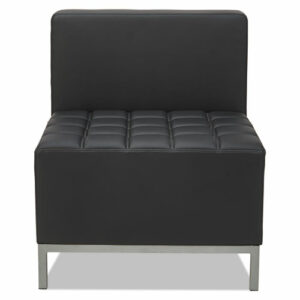 Alera QUB Series Armless L Sectional, Center Seat, 26.38" x 26.38" x 30.5", Black