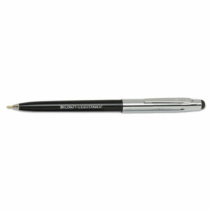 7520016438194, SKILCRAFT Combo Ballpoint Pen/Stylus, Retractable, Medium 1 mm, Black Ink, Black/Silver Barrel