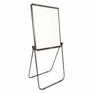 7520016421223, SKILCRAFT Dual-Sided Total Erase Easel, 27" x 34", White Surface, Black Aluminum Frame