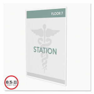 Superior Image Cubicle Sign Holder, 8.5 x 11 Insert, Clear