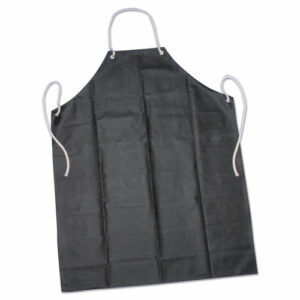 8415006345023, SKILCRAFT Laboratory Apron, Rubber/Aluminum/Nylon, 35 x 45, One Size Fits Most, Black