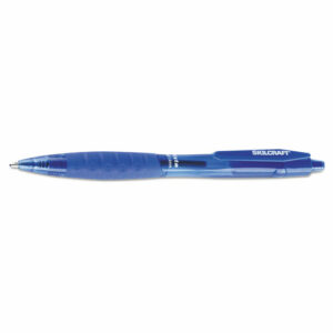 7520016451147, SKILCRAFT VISTA Ballpoint Pen, Retractable, Bold 1.4 mm, Blue Ink, Translucent Blue Barrel, Dozen