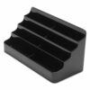 8-Tier Recycled Business Card Holder, Holds 400 Cards, 7.88 x 3.88 x 3.38, Plastic, Black - Image 5