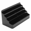 8-Tier Recycled Business Card Holder, Holds 400 Cards, 7.88 x 3.88 x 3.38, Plastic, Black - Image 6