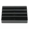 8-Tier Recycled Business Card Holder, Holds 400 Cards, 7.88 x 3.88 x 3.38, Plastic, Black - Image 7