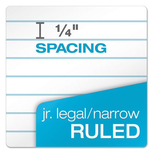 Docket Gold Ruled Perforated Pads, Narrow Rule, 50 White 5 x 8 Sheets, 12/Pack - Image 4