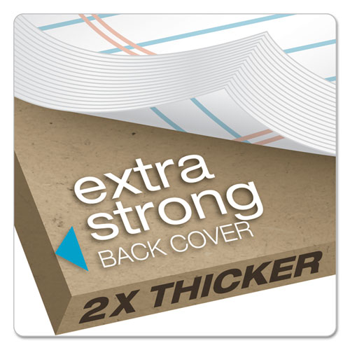 Docket Gold Ruled Perforated Pads, Narrow Rule, 50 White 5 x 8 Sheets, 12/Pack - Image 3