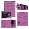 Color Paper, 24 lb Bond Weight, 8.5 x 11, Outrageous Orchid, 500/Ream - Image 4