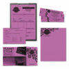 Color Paper, 24 lb Bond Weight, 8.5 x 11, Outrageous Orchid, 500/Ream - Image 3