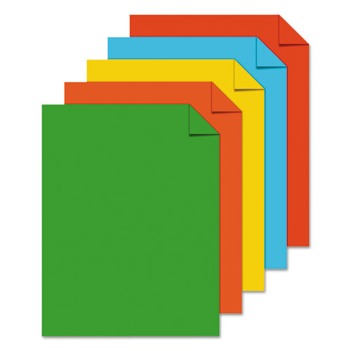 Color Cardstock -"Eco" Assortment, 65 lb Cover Weight, 8.5 x 11, Assorted, 250/Pack - Image 2