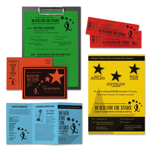 Color Cardstock -"Eco" Assortment, 65 lb Cover Weight, 8.5 x 11, Assorted, 250/Pack - Image 5