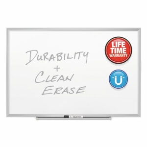 Classic Series Porcelain Magnetic Dry Erase Board, 96" x 48", White Surface, Satin Aluminum Frame
