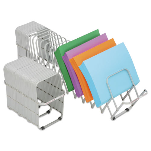 Flexifile Expandable Collator to Organizer, 24 Sections, Letter to Legal Size Files, 6.5" x 10.25" x 10.5", Silver - Image 5