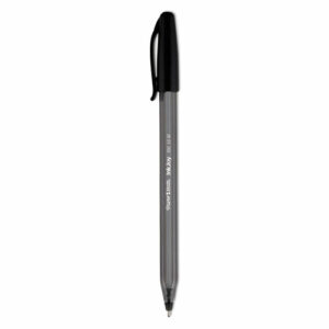 InkJoy 100 Ballpoint Pen, Stick, Medium 1 mm, Black Ink, Smoke/Black Barrel, Dozen