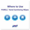 Premoistened Hand Sanitizing Wipes, 5.78 x 7, Fresh Citrus, White, 100/Canister, 12 Canisters/Carton - Image 6