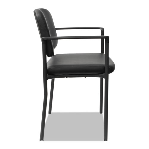 Alera Sorrento Series Ultra-Cushioned Stacking Guest Chair, 25.59" x 24.01" x 33.85", Black, 2/Carton - Image 2