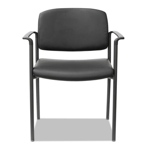 Alera Sorrento Series Ultra-Cushioned Stacking Guest Chair, 25.59" x 24.01" x 33.85", Black, 2/Carton - Image 3