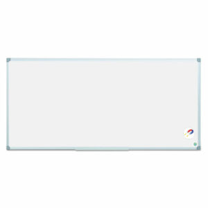 Earth Gold Ultra Magnetic Dry Erase Boards, 96" x 48", White Surface, Satin Aluminum Frame