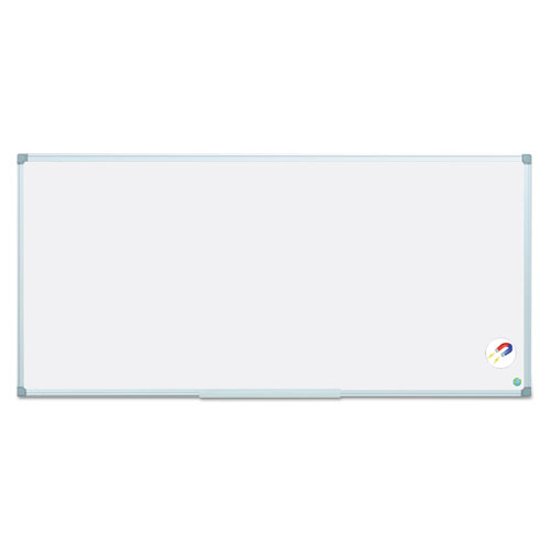 Earth Gold Ultra Magnetic Dry Erase Boards, 96" x 48", White Surface, Satin Aluminum Frame
