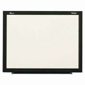7110016511294, SKILCRAFT Non-Magnetic Melamine Dry Erase Board, 36" x 24", White Surface, Black Aluminum Frame