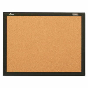 7195016511284, SKILCRAFT Cork Board, 36" x 24", Natural Tan Surface, Black Aluminum Frame