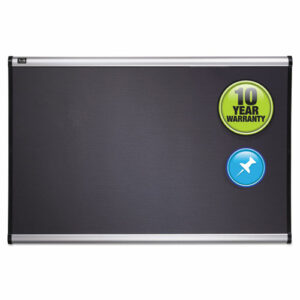 Prestige Gray Diamond Mesh Bulletin Board, 36" x 24", Gray Surface, Silver Aluminum/Plastic Frame