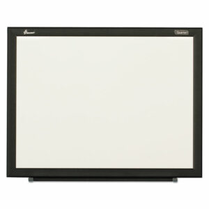 7110016511296, SKILCRAFT Non-Magnetic Melamine Dry Erase Board, 48" x 36", White Surface, Black Aluminum Frame