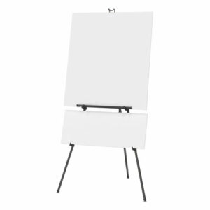 Aluminum Heavy-Duty Display Easel, 38" to 66" High, Aluminum, Black