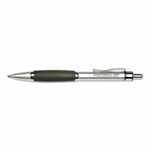 7520014457226, SKILCRAFT Precision 305 Ballpoint Pen, Retractable, Medium 1 mm, Black Ink, Silver Barrel, Dozen