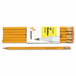 7510002815234, SKILCRAFT Woodcase Pencil, HB (#2), Black Lead, Yellow Barrel, Dozen