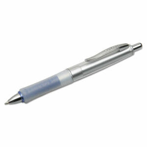 7520016296577, SKILCRAFT WriteBalance Wide Body Ballpoint Pen, Retractable, Medium 1 mm, Blue Ink, Silver Barrel
