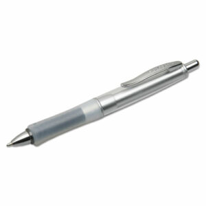 7520016296573, SKILCRAFT WriteBalance Wide Body Ballpoint Pen, Retractable, Medium 1 mm, Black Ink, Silver Barrel