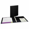 Durable Non-View Binder with DuraHinge and Slant Rings, 3 Rings, 1" Capacity, 11 x 8.5, Black - Image 7