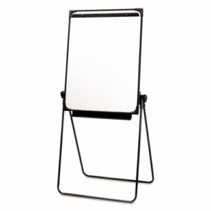 7520014244867, SKILCRAFT Easel, 26" x 35", White Surface, Black Plastic Frame