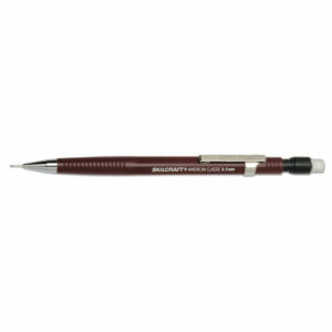 7520016522436, SKILCRAFT American Classic Mechanical Pencil, 0.5 mm, F (#2.5), Black Lead, Burgundy Barrel, Dozen