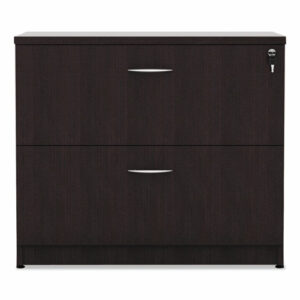 Alera Valencia Series Lateral File, 2 Legal/Letter-Size File Drawers, Espresso, 34" x 22.75" x 29.5"